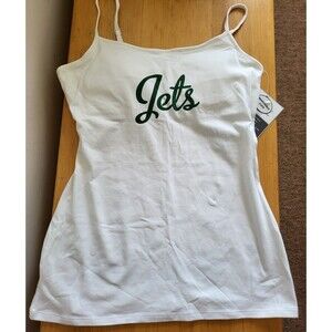 New York Jets All Sport Couture NFL Women's Camisole with Mesh Cover S